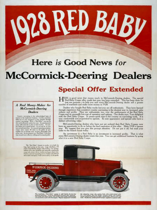 1928 International Auto Advertising